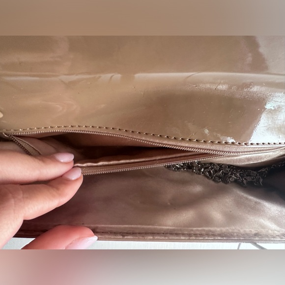 Aldo beige clutch with chain - Picture 2 of 6